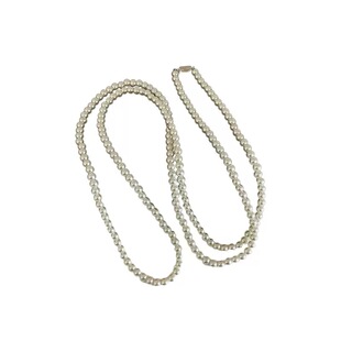 「经典」施家珍珠毛衣链法式复古优雅百搭叠戴长款珍珠项链锁骨链