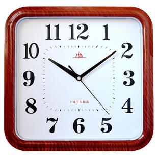 上海静音钟表客厅卧室简约挂钟墙上家庭用时钟电子挂表大号石英钟
