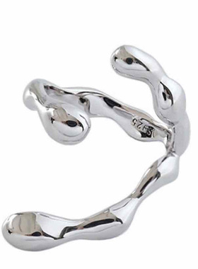 nottu小众原创设计感女开口戒指