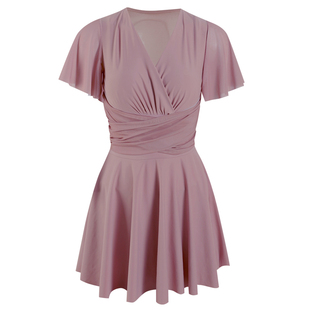 泳衣女大码胖mm200斤遮肚显瘦保守遮肉性感连体大胸ins风温泉泳装