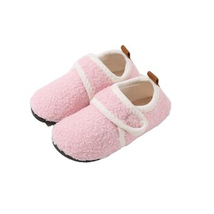秋冬宝宝地板鞋加绒防滑加厚底袜子鞋男女童室内外居家亲肤儿童鞋