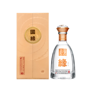 今世缘国缘对开 浓香型白酒 52度500ml 含礼品袋 商务宴请 送礼