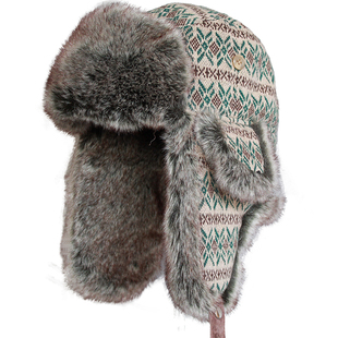 KAMOSA 新款男士女士儿童秋冬款韩版潮针织帽雷锋帽飞行护耳帽子