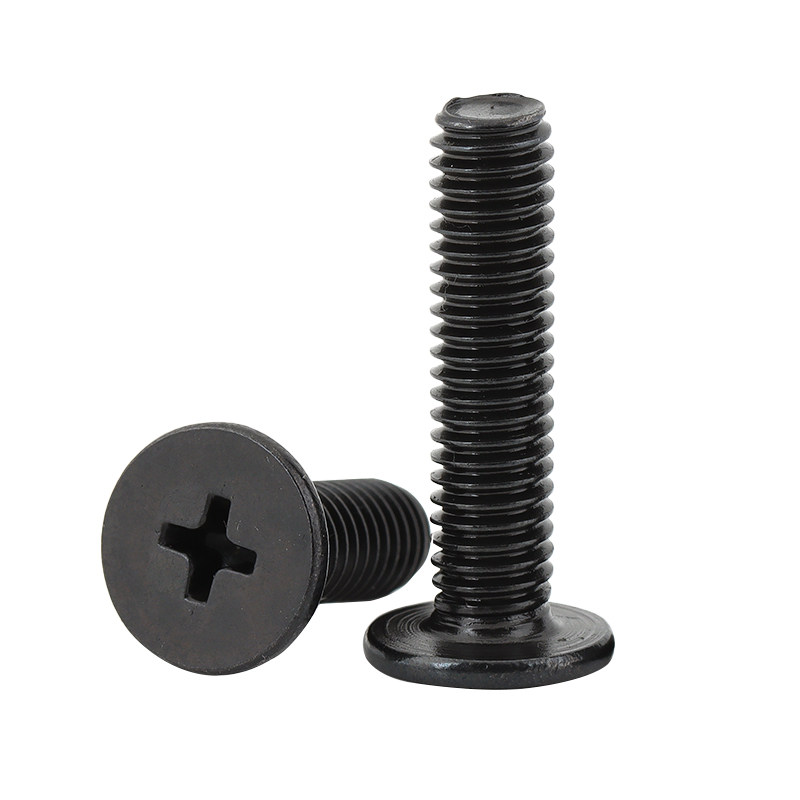 黑色304不锈钢扁平头螺丝钉笔记本薄头大平头小螺钉M2M3M4M5M6MM