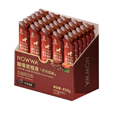 NOWWA挪瓦咖啡液美式黑咖啡可可黑咖啡风味速溶冷萃即溶生椰拿铁