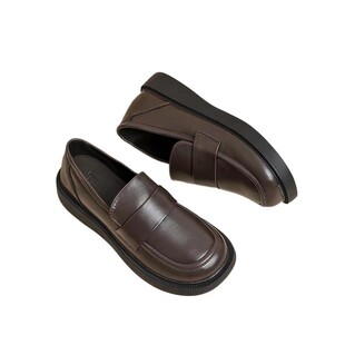 软底平底乐福鞋女单鞋小皮鞋JK鞋2025秋季新款坡跟英伦风复古防滑