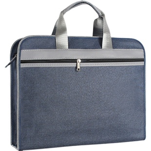 公文包会议用包手提袋A4文件袋公事包牛津布防水包印字印logo加厚