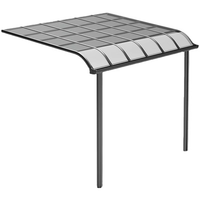 升级2代别墅雨棚简易安装