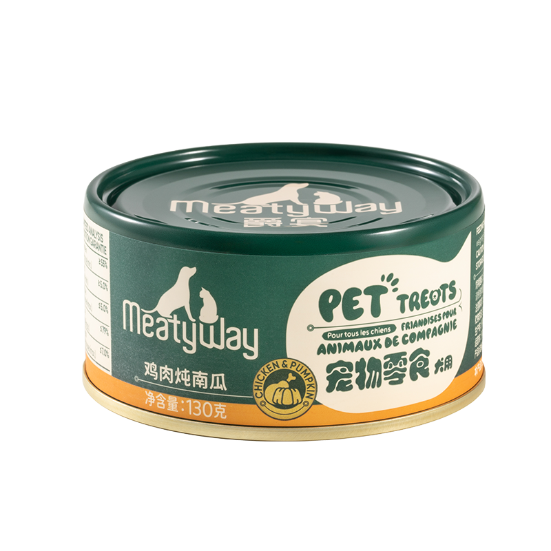 【尝鲜】Meatyway爵宴宠物零食狗罐头130g