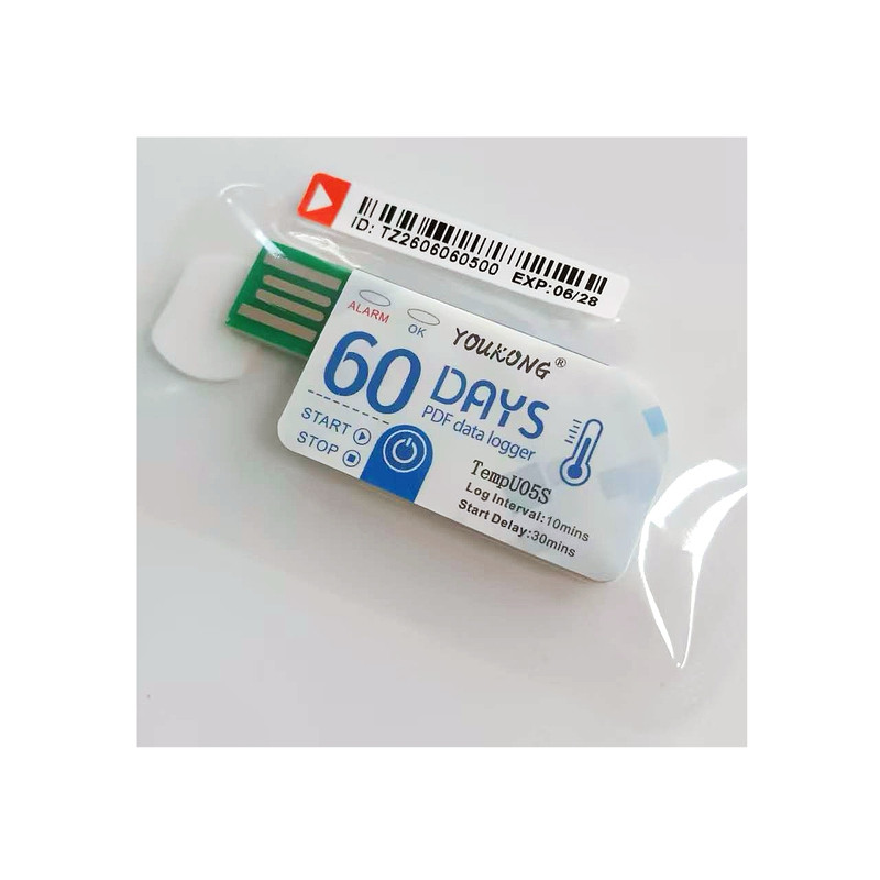 果蔬药品冷藏运输温度记录仪冷藏车一次性温度数据记录PDF导出