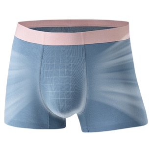 图兰朵男士内裤夏季透气短裤不卡裆运动抗菌平角裤防夹臀四角内裤