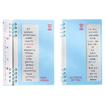艾宾浩斯英语单词本便携式活页本