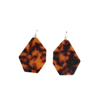 欧美首饰品大气新潮款醋酸豹纹高雅磅礴个性气质唯美时髦耳环耳饰