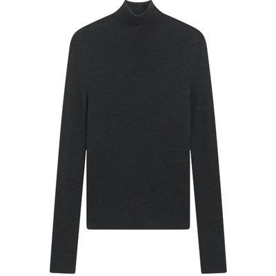 [博主同款]KBNE可机洗高领扬子纱绵羊毛针织衫女2025冬季新款上衣