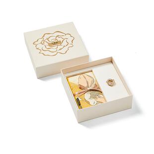 万事利丝巾扣礼盒75cm真丝方巾丝巾妈妈送女友闺蜜生日礼物玉兰赋