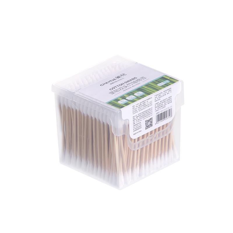 茶花棉签掏耳朵专用一次性棉棒双头化妆棉签棒小细尖头挖耳棉花棒
