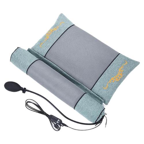 圆柱颈椎枕头艾草荞麦助睡眠成人睡觉专用电加热理疗热敷包护颈枕