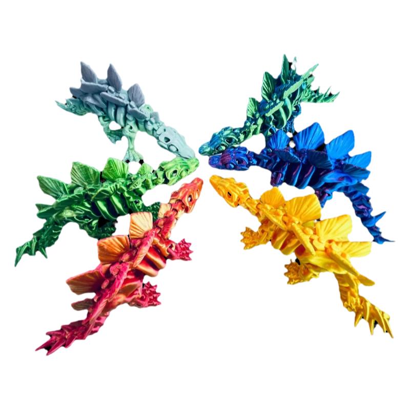 3d打印剑龙龙恐龙骨架潮玩摆件