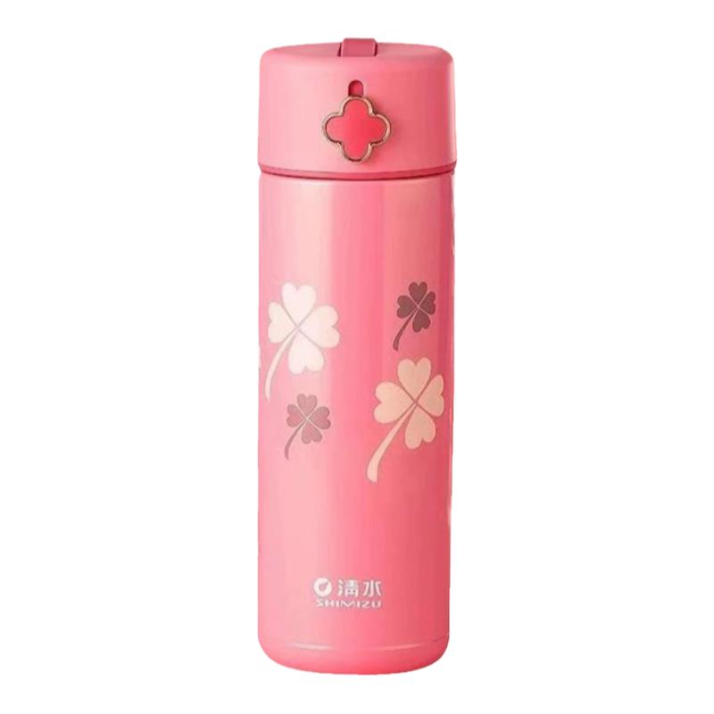 清水女士便携创意不锈钢保温杯大容量可爱杯子车载杯学生杯SM6641