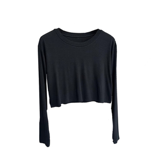 1m舞室泫雅lisa同款露脐T恤女爵士舞蹈上衣+高腰jazz练舞阔腿长裤