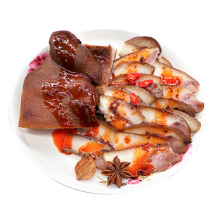 香辣卤猪脸五香猪头肉湖南特产武冈胖子卤菜洞口小吃零食熟食酒菜