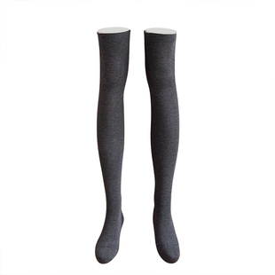 40S超细羊毛薄款微透大腿袜秋冬保暖过膝堆堆袜高筒打底袜A347