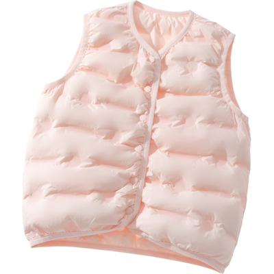 雅鹿轻便保暖儿童羽绒马甲