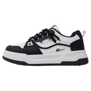 回力官方旗舰店女鞋黑白熊猫鞋2026新款冬季运动鞋子厚底板鞋女款