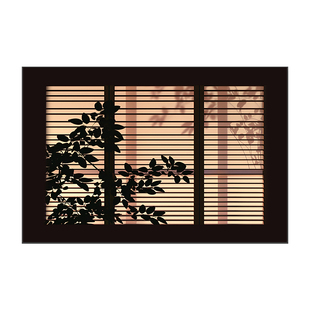 假窗户光影装饰画治愈系客厅餐厅背景墙壁画简约现代卧室床头挂画
