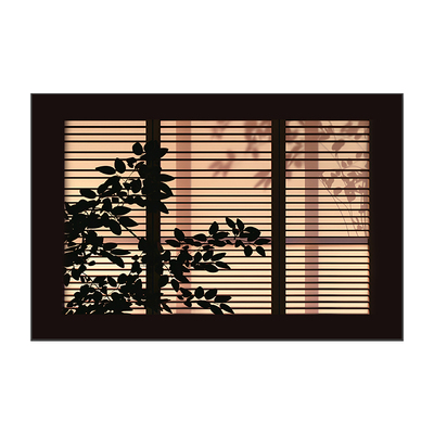 治愈系客厅餐厅背景墙壁画简约