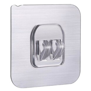 强力贴片承重卡扣双挂钩子母扣免打孔置物架无痕浴室厨房粘钩