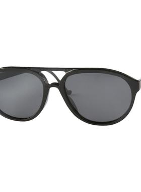 驾驶开车司机飞行员式大框黑色水牛角太阳镜蛤蟆镜男士偏光墨镜