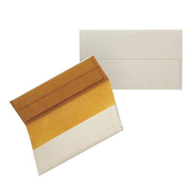 Elecom宜丽客名片夹女士简约商务男士皮质超薄便携办公会谈卡片包