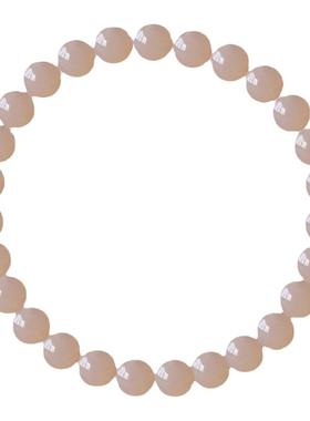 和田玉手链仙女款天然藕粉手串