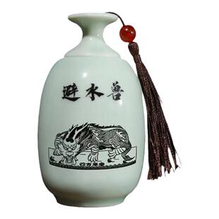 卫生间在西北角水淹天门避水兽荷花葫芦瓶门对厕所对厨镇水兽摆件