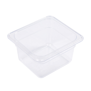 pc亚克力翻盖份数盆方形塑料分数盒奶茶店专用珍珠小料果酱盒商用