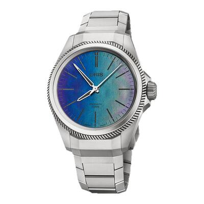 oris豪利时钛合金镭射渐变腕表
