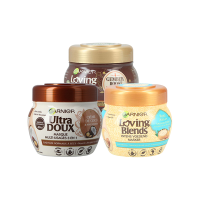 【保税区】老版卡尼尔Garnier摩洛哥坚牛油果椰奶护发素发膜300ML
