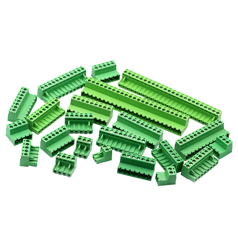 免焊对接2EDG 5.08mm 对插式2EDGRK5.08 2p-24p插拔绿色接线端子