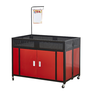 超市促销车服装店甩货车花车货架特价车折叠促销台移动售货展示架