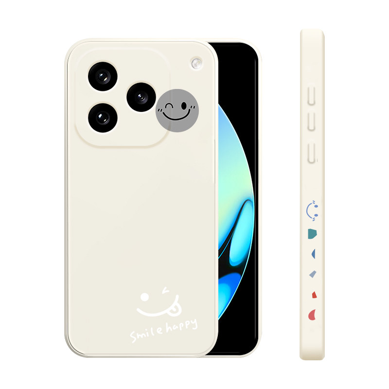 适用iQOO16手机壳新款vivo iqoo16液态硅胶软壳iq0016镜头全包防摔超薄保护套潮男女生个性创意卡通网红笑脸