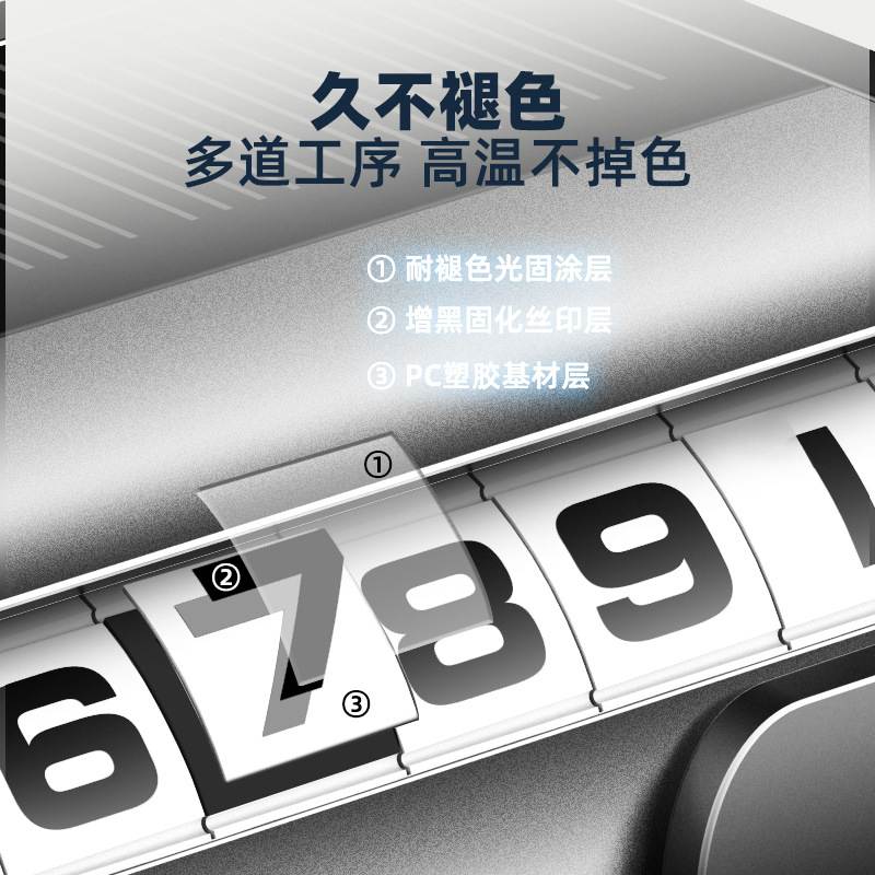 太阳能停车牌夜光金属车载汽车临时卡车电话号码内移车车挪牌