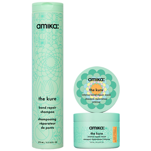 【限定套组】amika kure 深层修护洗发水275ml 发膜250ml套装临期