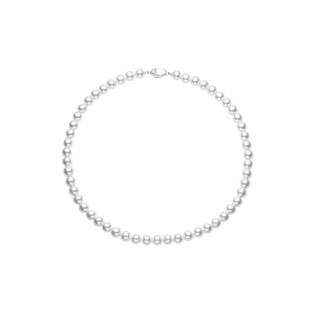 【礼盒款赠送耳钉】北海淡水珍珠项链8-9mm绿玉髓送妈妈婆婆颈链