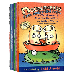 傻瓜面条头小子1-7 英文原版漫画 Noodleheads Do The Impossible/See The Future/Lucky Day/Fortress Of Doom 苍蝇小子同作者234