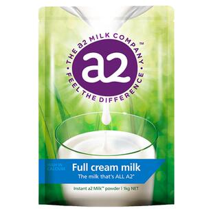 新西兰A2全脂成人奶粉高钙速溶青少年中老年营养早餐1kg澳洲进口