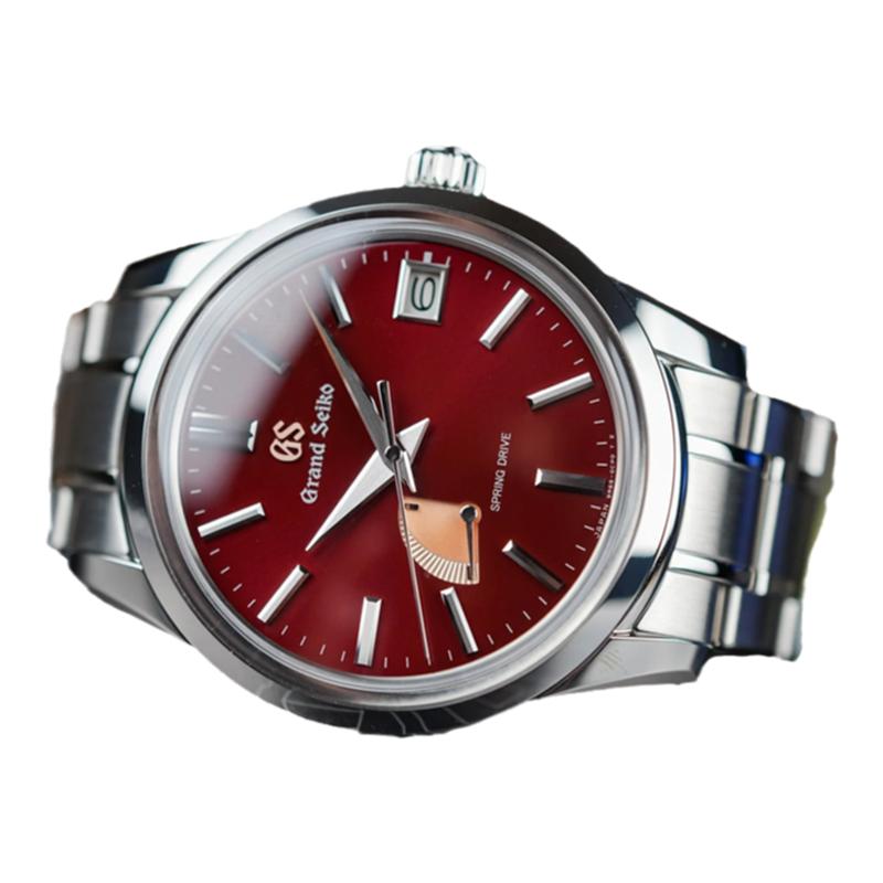 GrandSeiko冠蓝狮gs大精工彩盘红色SD限量款手表男SBGA499G