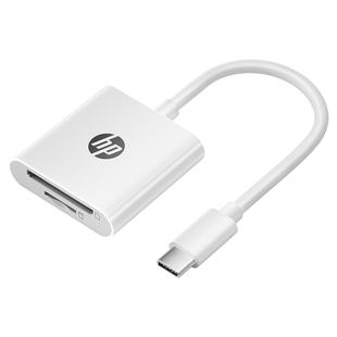 HP惠普读卡器相机sd卡ccd读取器typec连接口适用华为苹果15/16手机电脑两用高速tf内存储卡佳能索尼单反转换