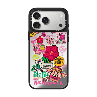 现货CASETiFY新年发发发适用苹果iPhone17 pro max磁吸手机壳16/15/14涂鸦艺术13有钱花招财好运air保护套12