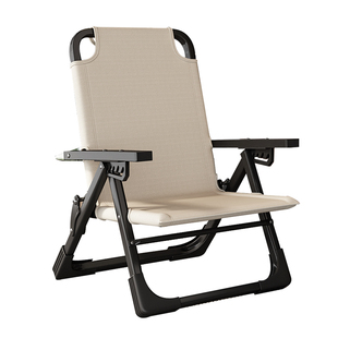 躺椅折叠午休椅高背便携式沙滩椅靠背钓鱼凳简易成人阳台家用椅子